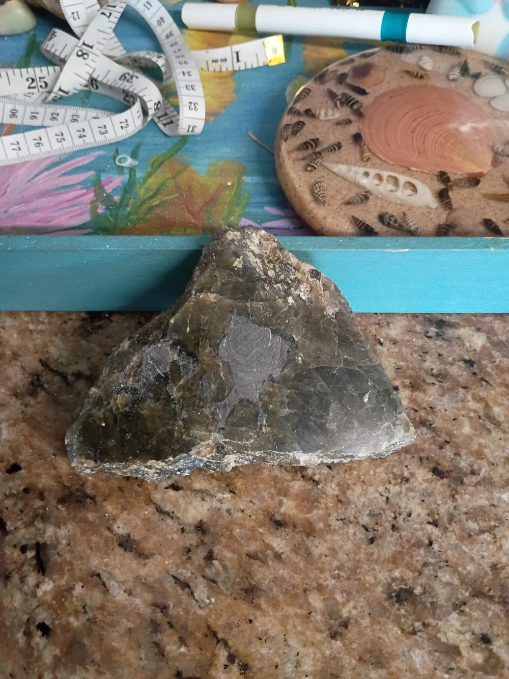 The Northern Lights Slab - Natural Raw Labradorite Freeform Stone